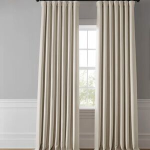 Room darkening curtains